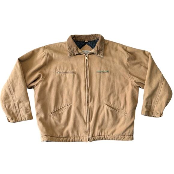 Colorado Timberline Tan Khaki Brown Workwear Chore Jacket Size 2XL Full Zip - Picture 1 of 13